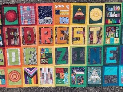 Quilt (top) finished and taking Forest of Zine on&nbsp;tour
